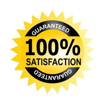 100% Satisfaction guaranteed logo