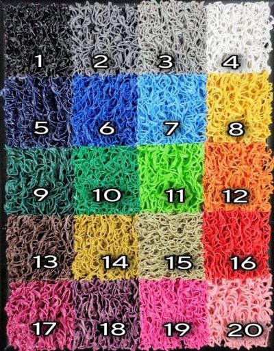 Colores disponibles para Tapetes publicitarios personalizados