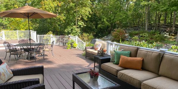 Outdoor photos of Yorktown, NY home marketed by the team.