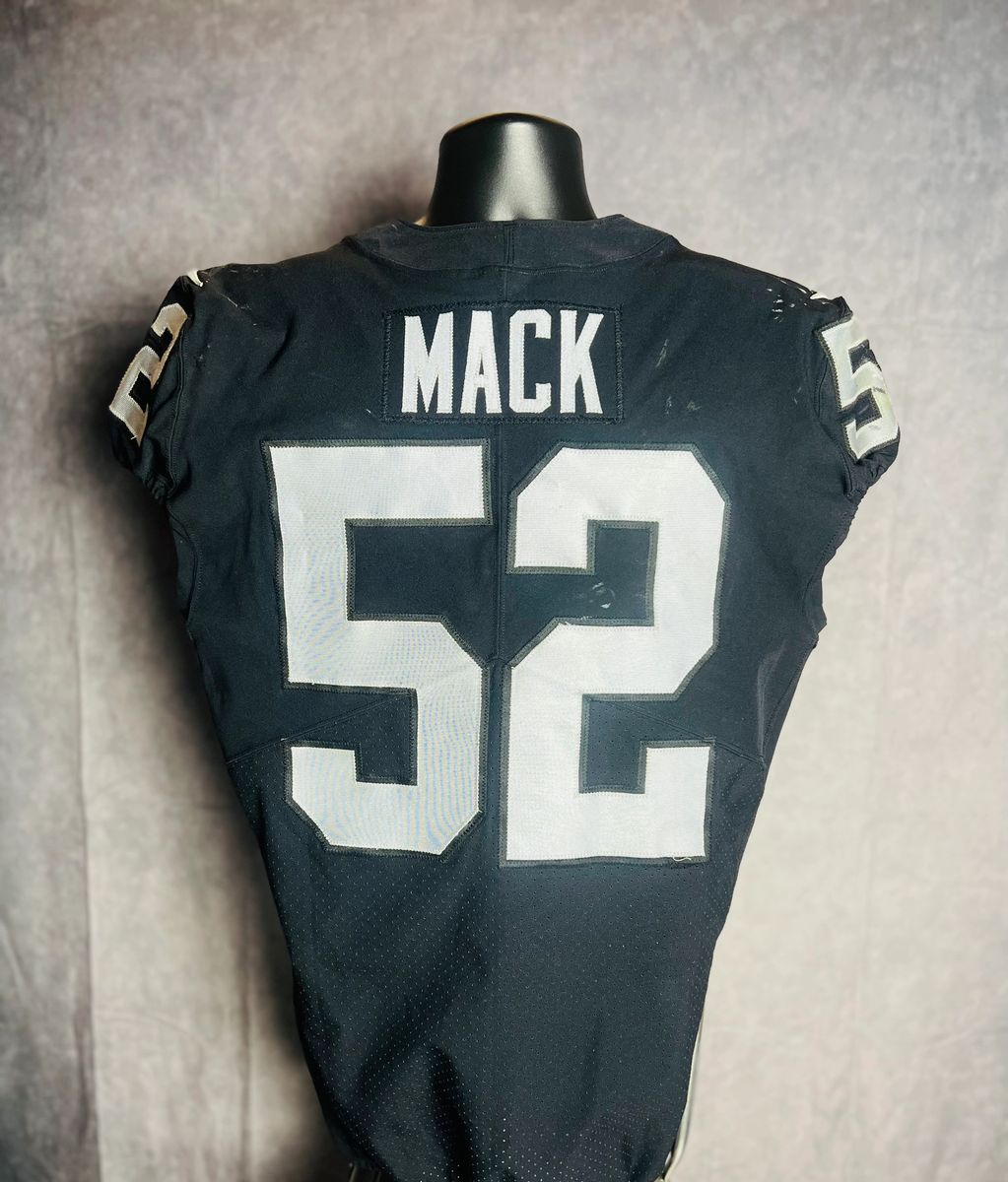 Khalil Mack 
Game Used Jersey 
October 8th 2017
Raiders vs Ravens
