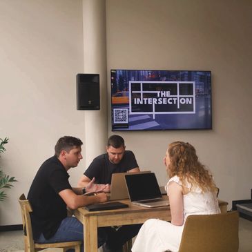Group of people having a business meeting.