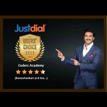 justdial rating for coders academy