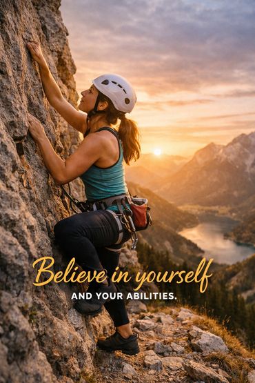 motivational quote Believe in yourself and your abilities