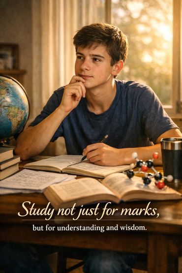 study quotes about Study not just for marks, but for understanding and wisdom