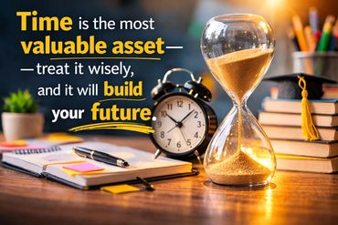 success quote about Time is the most valuable asset—treat it wisely, and it will build your future