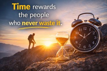 success quote about Time rewards the people who never waste it