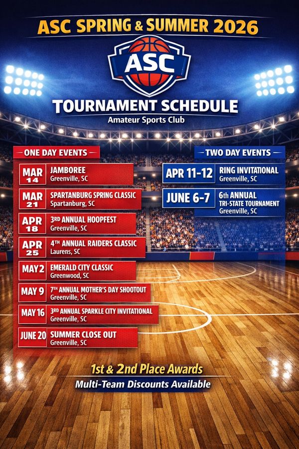 ASC Spring & Summer Tournaments 2026