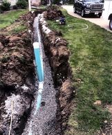 6" Gravity sewer service connection