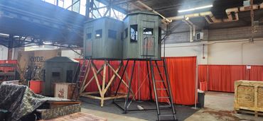 Our 8 Point Hunting Blind booth at the Great American Outdoor show in Harrisburg, Pa