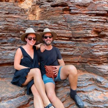 Business owners sitting at karijini