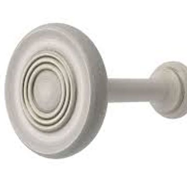 Handmade Painted finish wooden holdbacks.