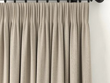 Made to measure Pencil pleat curtain.
