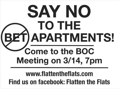 Please join us TUESDAY, MARCH 14th & let the Board of Commissioners know that they must VOTE NO!