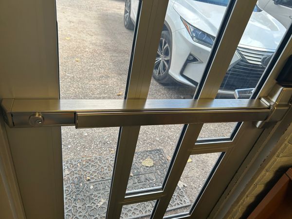 aluminum material in hurricane rated and powder coated colors.