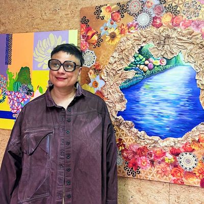 Portrait Eurydice Bacca Artiste Peinture Art thérapeute