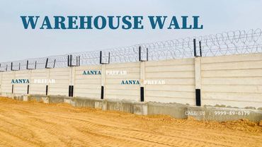 AANYA PREFAB PRECAST WALL JAIPUR WAREHOUSE BOUNDARY WALL