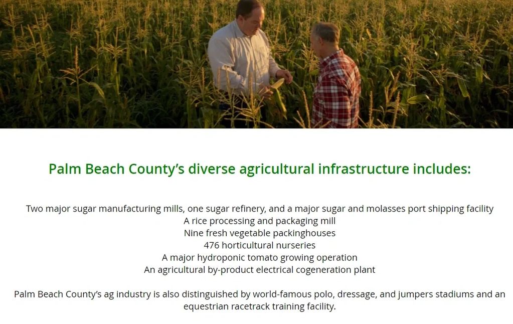 Palm Beach County Agricultural Infrastructure