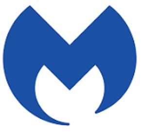 Malwarebytes logo in blue and white.