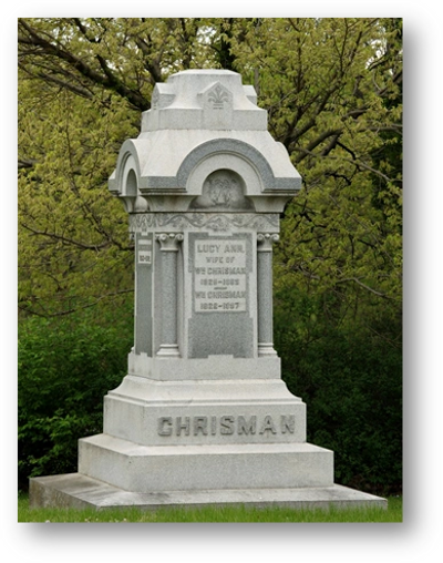 Photo of Chrisman family grave monument