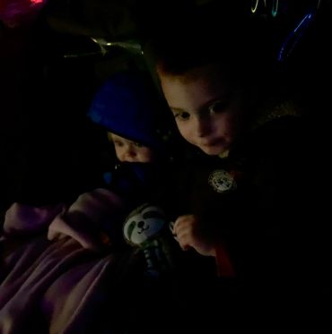 Kinley, Lovey and Bennett, along for the ride