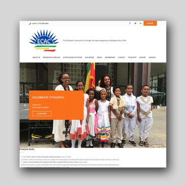 Website Design for Ethiopian Community Organization of Chicago
