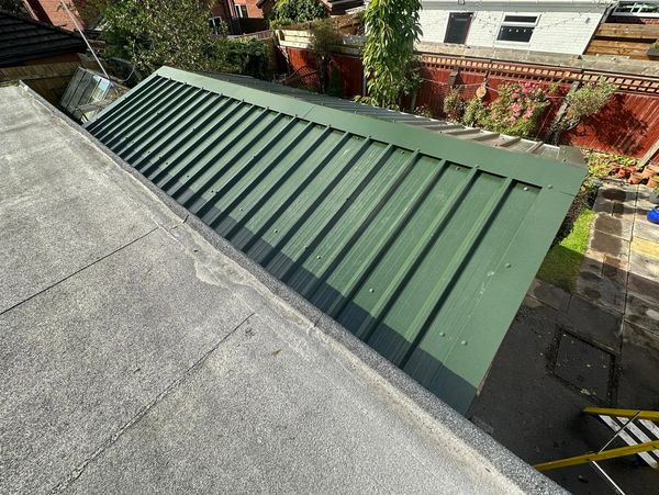 steel roof replace asbestos roof garage roof rubber epdm weather shield harwood bolton