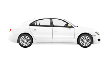 White 5-seater saloon car with rental price £170-190.
