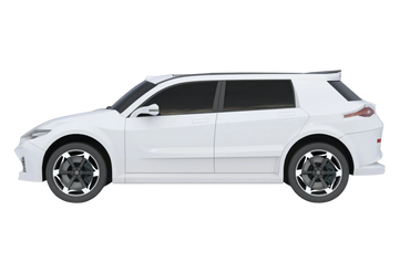 White 5-seater SUV with rental price £450-550.