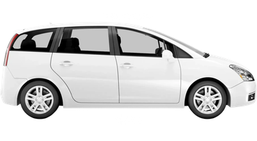 White 7-seater SUV with price range £340-420.