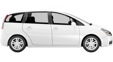 White 7-seater SUV with price range £340-420.