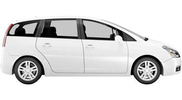 White 7-seater SUV with price range £340-420.