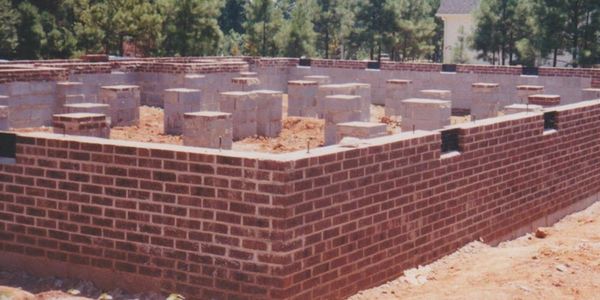 Brick and block foundation Palo Pinto County