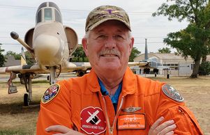 Jim Hodgson's first high performance aircraft flight was in the TA-4J.