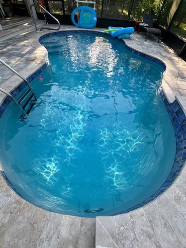 Beautiful, clear pool after full recovery service in Citrus Hills