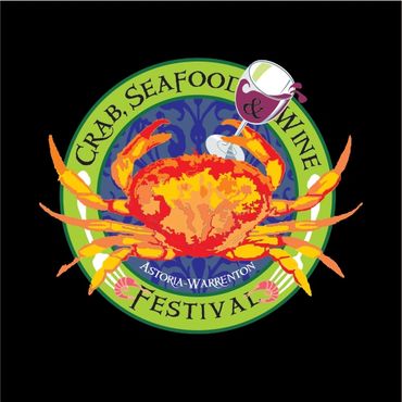 Astoria-Warrenton Area, Crab Seafood and Wind Festival Logo Design.