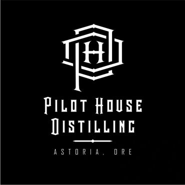Pilot House Distilling, Logo and Branding design, Label Designs in Astoria, Oregon