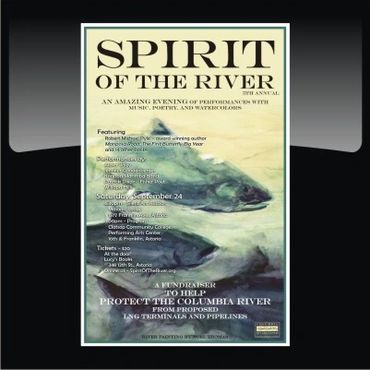Designed and Printed, Spirit of the River Poster, Astoria, OR