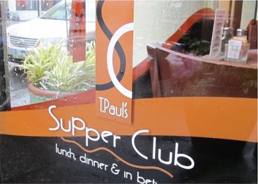 T. Paul's Supper Club Logo Design and Restaurant Graphics Design and Installation, Astoria, OR