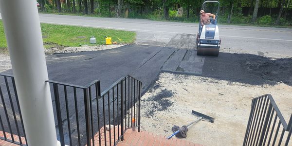 Asphalt paving contractor, Charleston paving services, small paving jobs