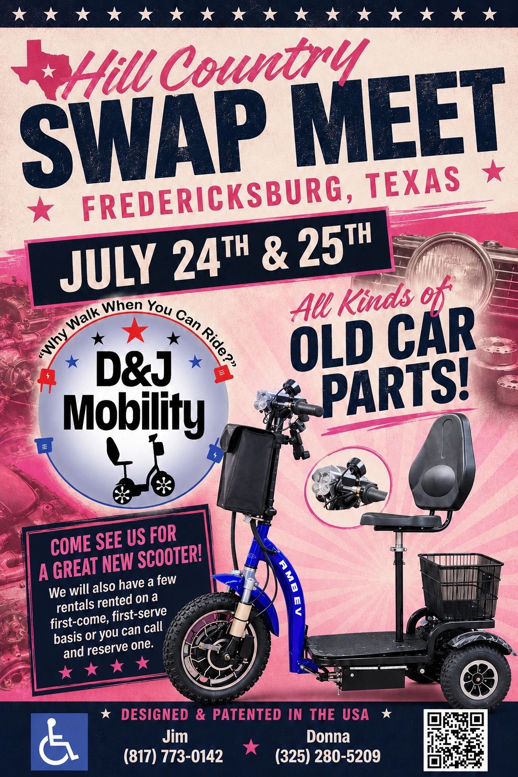 We will be at the Hill Country Swap Meet .
We will have full inventory on hand for purchase and we