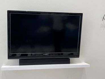 TV mounting and floating shelf (All wires hidden)