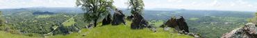 Panoramic image from atop Butte Mountain in Jackson, California