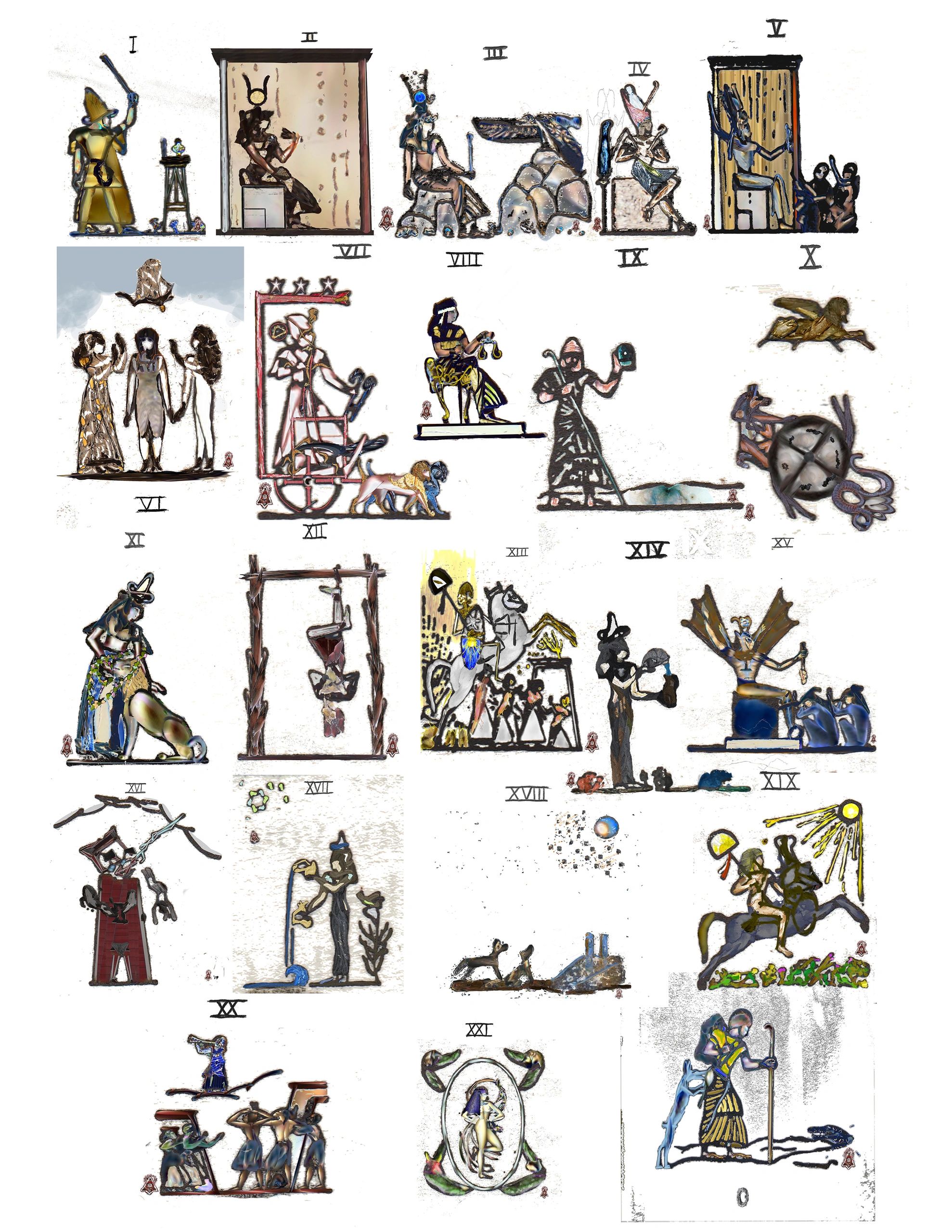 Tarot origins -22 Major Arcana from Iamblichus Egyptian Mysteres - An Account of an Initiation