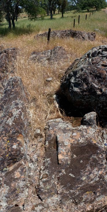 Stone clusters off of Highway 49