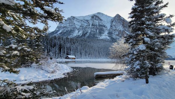 Lake Louise canoe rental cabin
