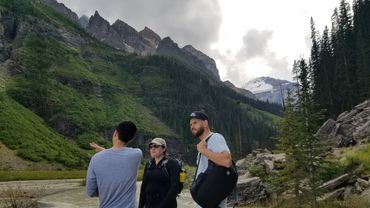 Lake Louise hike, tea house, Chateau Lake Louise hotel