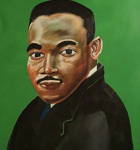 One of my 1st Maryin Luther King painting I did of him.