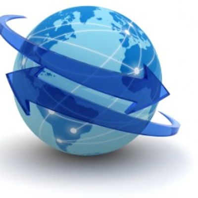 Trade direction globe-logo