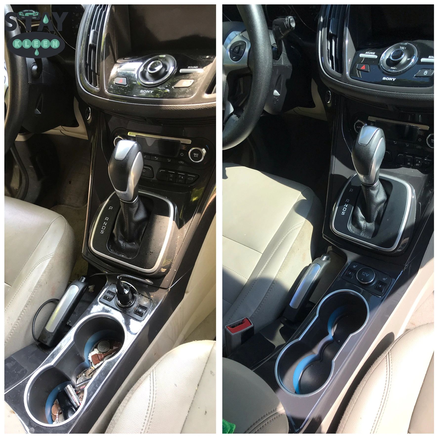 Ford Escape Center console cleaned