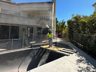 stucco sandblasting pacific palisades